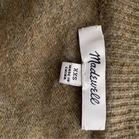 Madewell sweater olive/army green color - Picture 5 of 10